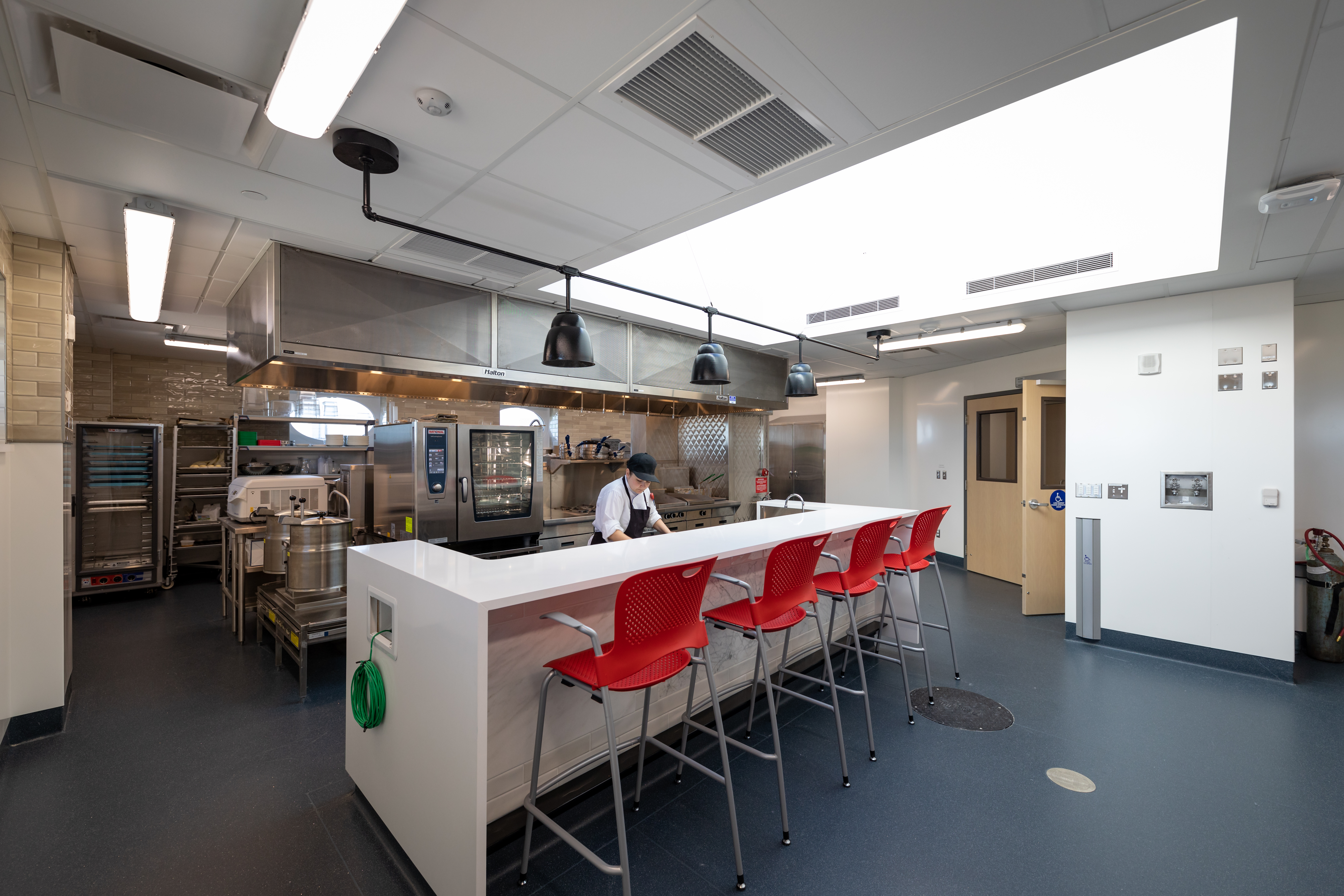 Image showing person working in an industrial kitchen